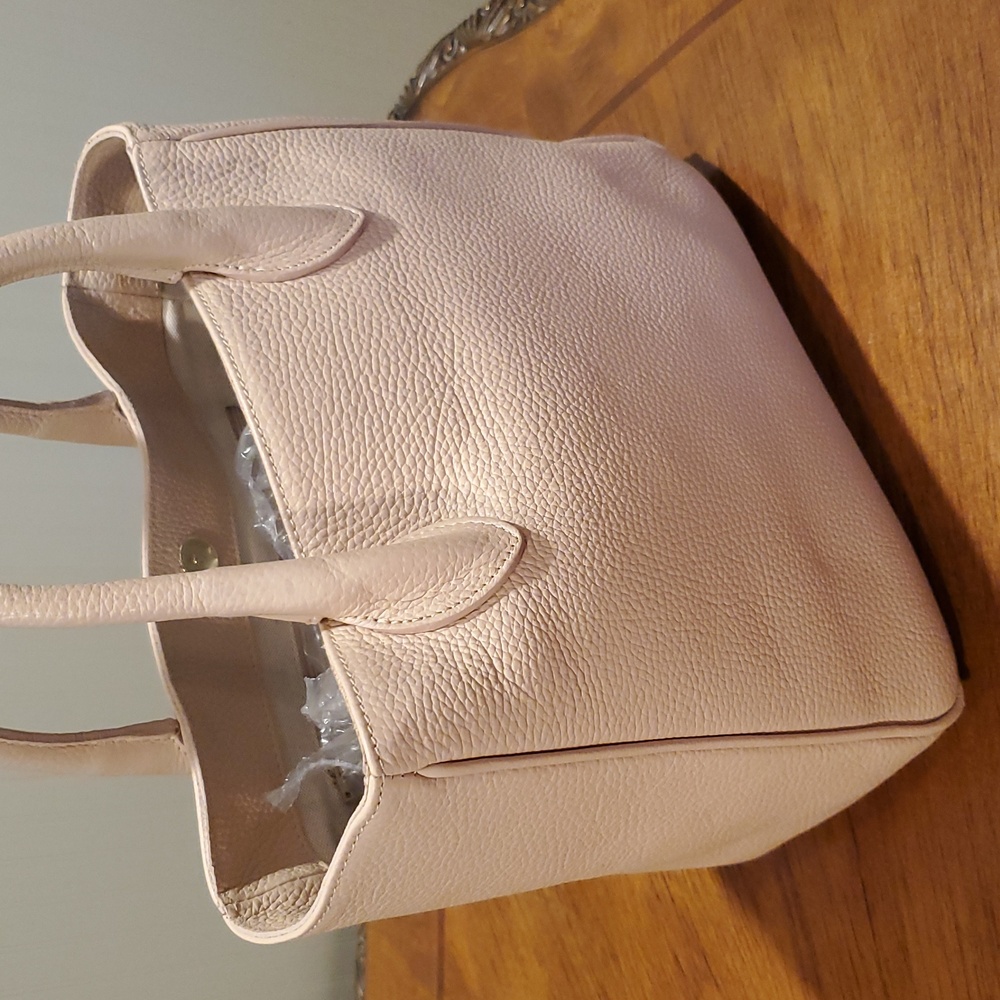 Mark & Graham Pale Blush Leather Tote - Picture 14 of 14